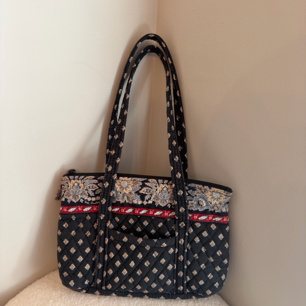Vintage Vera Bradley Classic Black Tote Bag